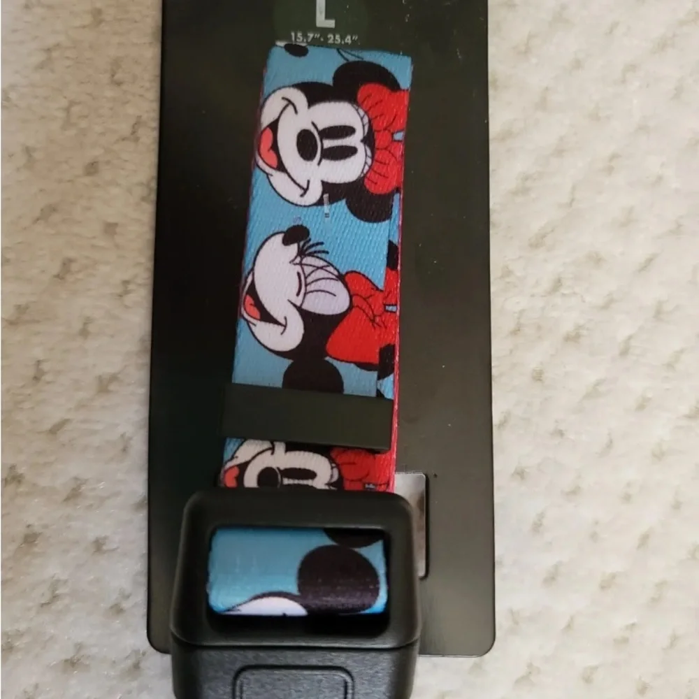 COPY - Disney Minnie Mouse Faces Blue Dog Collar Adjustable small